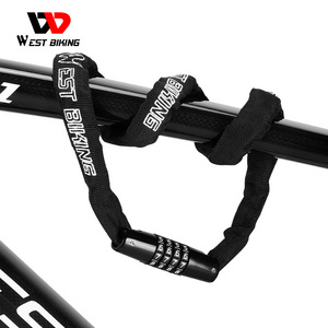 WEST BIKING Bicycle Lock Security Bike Chain Lock Outdoor Anti-Theft Motorcycle Bicycle  MTB Bike Lock Bicycle Accessories