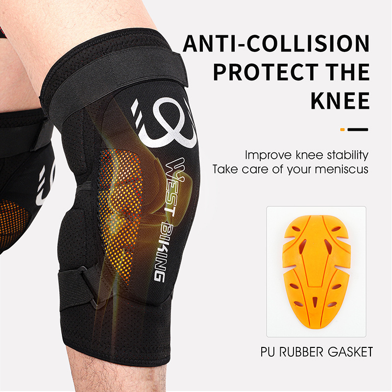 WEST BIKING Breathable Soft Knee Protector Ball Sports Bicycle Cycling Knee Pads Motor Bike Motorcycle Knee Cover Leg Warmer