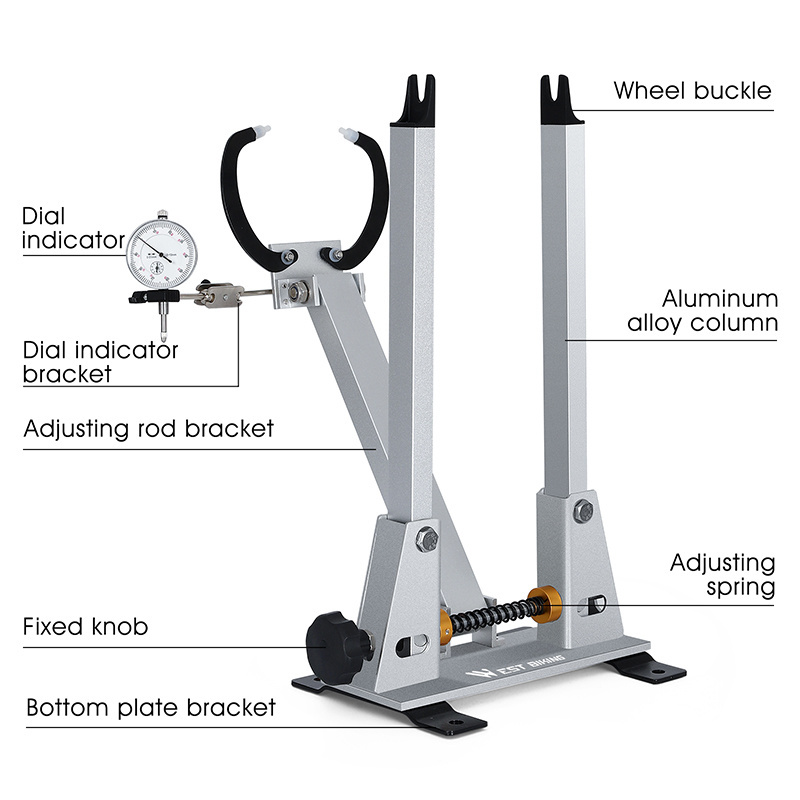 WEST BIKING Mountain Bike Wheel Truing Stand Bicycle Wheel Spoke Alignment Calibration Repair Tool Maintenance Rims Correction