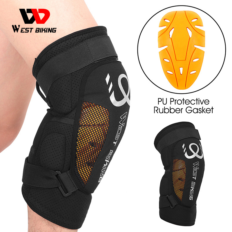 WEST BIKING Breathable Soft Knee Protector Ball Sports Bicycle Cycling Knee Pads Motor Bike Motorcycle Knee Cover Leg Warmer