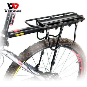 WEST BIKING Bike Racks Rear Luggage Bicycle Accessories Equipment Bike Rack Stand Footstock Brake Mountain Bicycle Carrier Rack