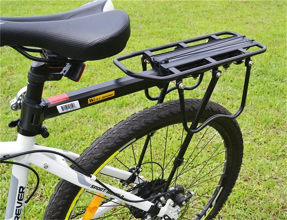 WEST BIKING Bike Racks Rear Luggage Bicycle Accessories Equipment Bike Rack Stand Footstock Brake Mountain Bicycle Carrier Rack