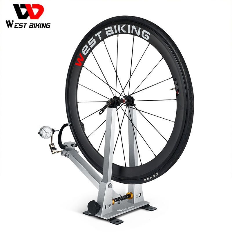 WEST BIKING Mountain Bike Wheel Truing Stand Bicycle Wheel Spoke Alignment Calibration Repair Tool Maintenance Rims Correction