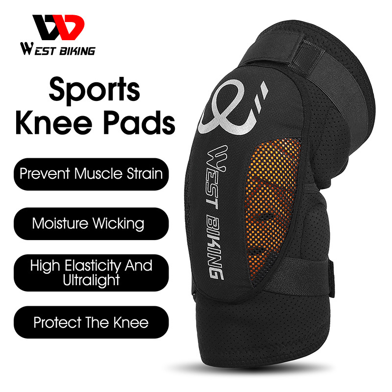 WEST BIKING Breathable Soft Knee Protector Ball Sports Bicycle Cycling Knee Pads Motor Bike Motorcycle Knee Cover Leg Warmer