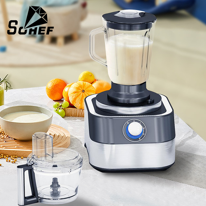 Multi-function 3 in 1 Grinding Whisking Juicing Attachment high speed Kitchen Appliances Food Processor Blender Juicer