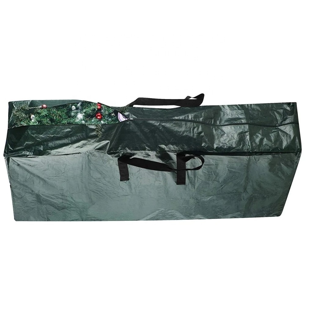 Waterproof Christmas Tree Storage Bag with Carry Handles Zipper for Protecting Against Dust Insects Moisture