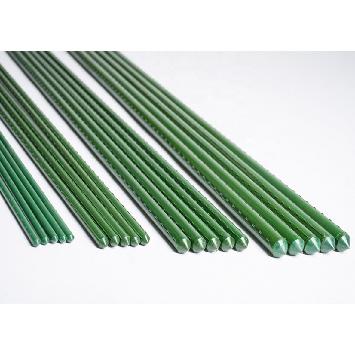 11MM * 90CM Garden Plant Climbing Stick Flower support stake Tomato Stand Cane Plastic-Coated Steel pole