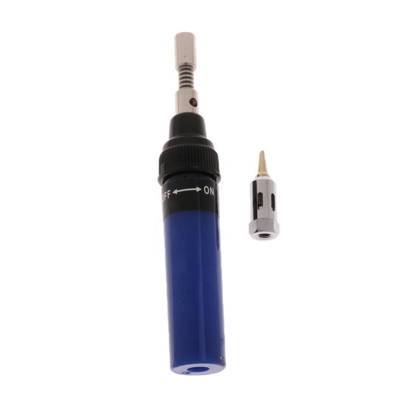 Pen Shape Cordless Blue Butane Pocket Blow Torch Gas Soldering Welding Iron Tool