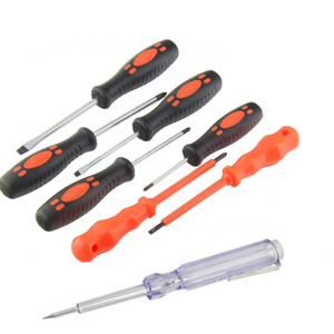 Portable 8PCS Carbon Steel Insulation Screwdriver Set Professional Screwdriver Repair Set with 1pc Test Pencil