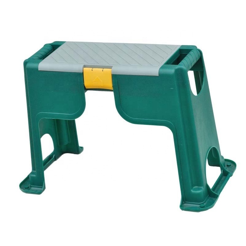 Portable Plastic Garden Kneeling Pad Seat Garden Seat Store Stool With Tool box