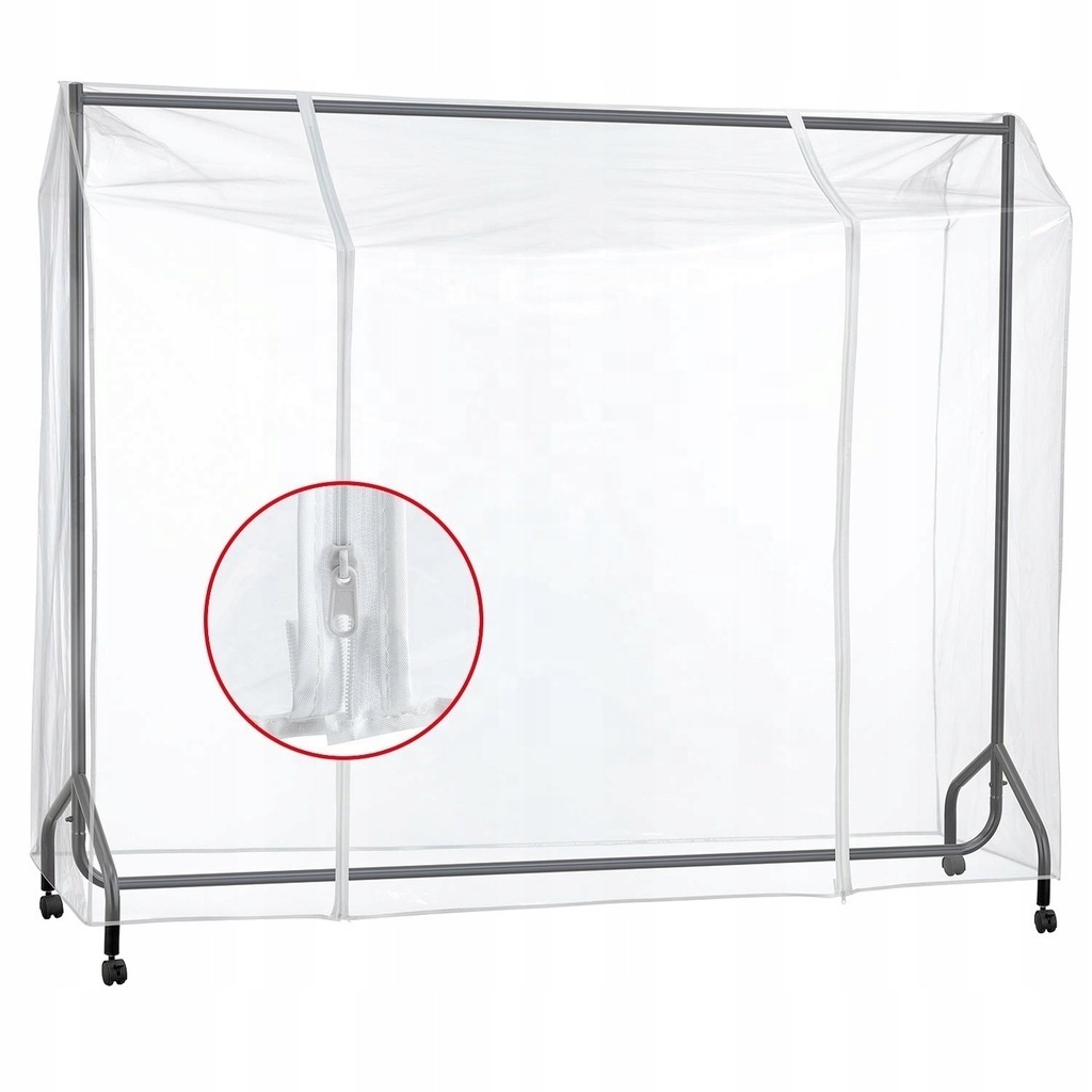 Garment Rack Cover Hanger Protector Transparent Waterproof Dustproof Clothes PEVA Rail Cover