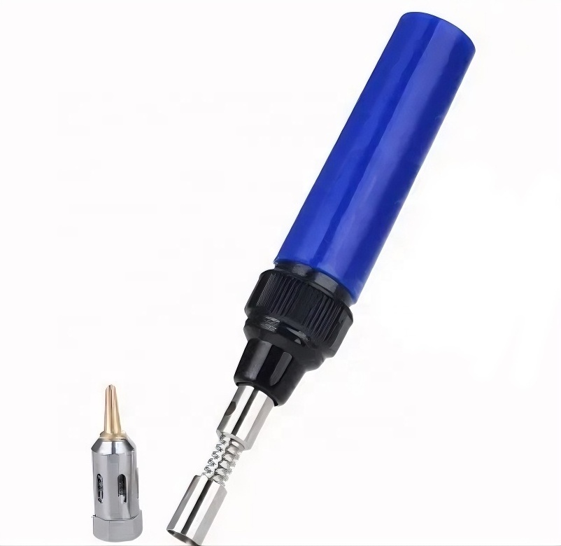 Pen Shape Cordless Blue Butane Pocket Blow Torch Gas Soldering Welding Iron Tool