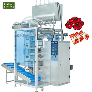 Automatic Small Sachet Salt sauce Packaging Machine tea powder shampoo honey tomato paste ketchup packing machine