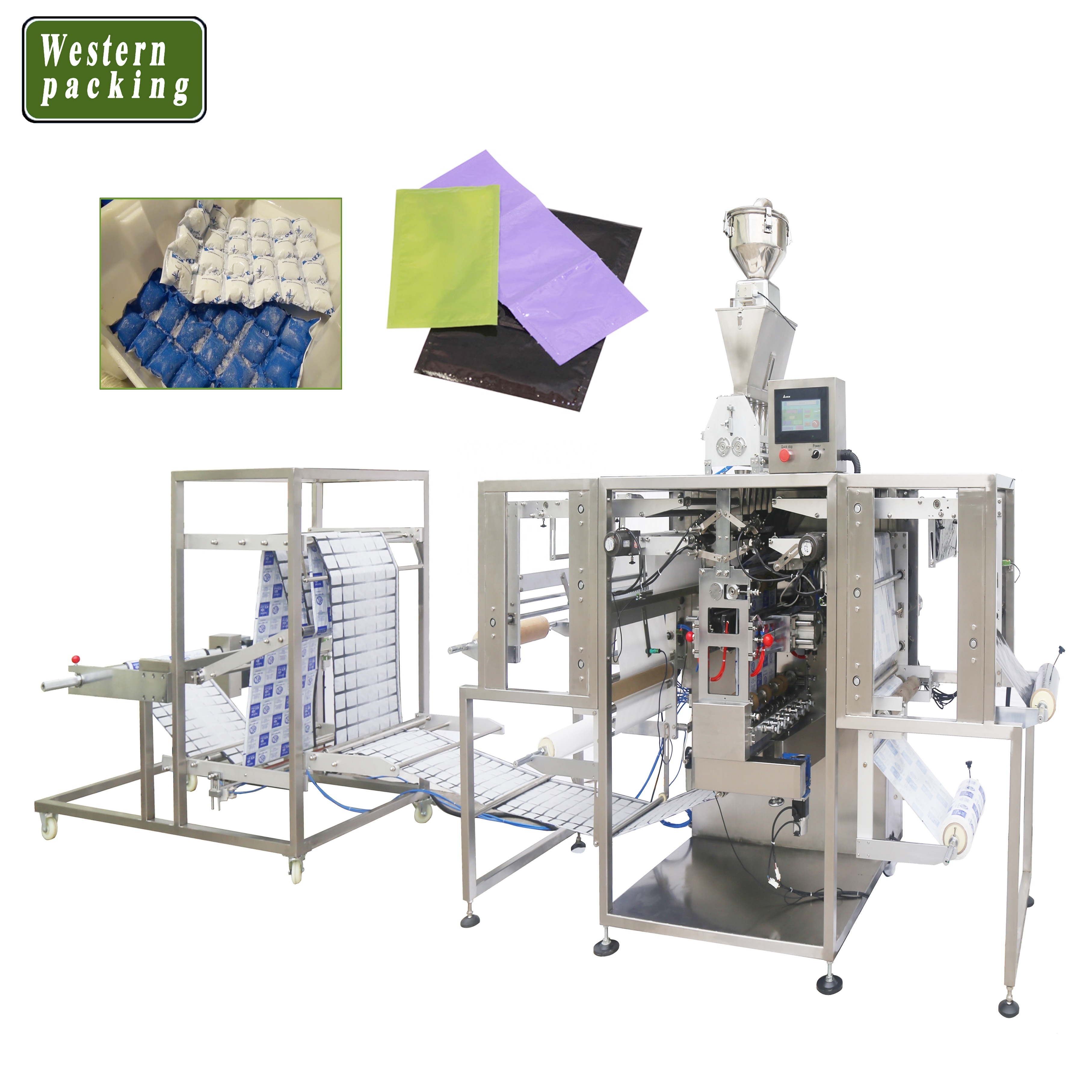 meat absorbent pad packing machine, absorbent soak pads packing machine, water absorbing pads packing machine