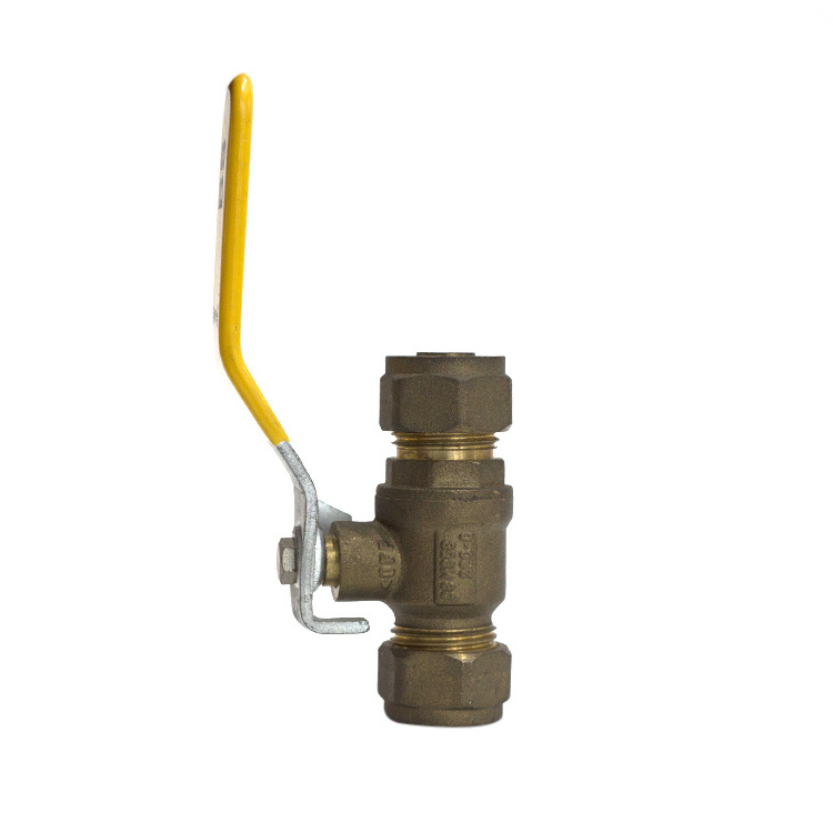 1/2 inch Forging Brass compression Ball Gas Cock Valve Gas Shut-Off Valves