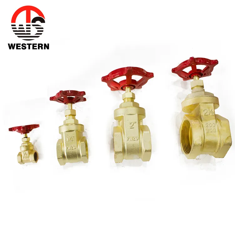 High Quality Female Thread Vertical One Way Brass Check Valve 1 / 2Inch 50Mm 1.5 Inch Brass Gate Valve