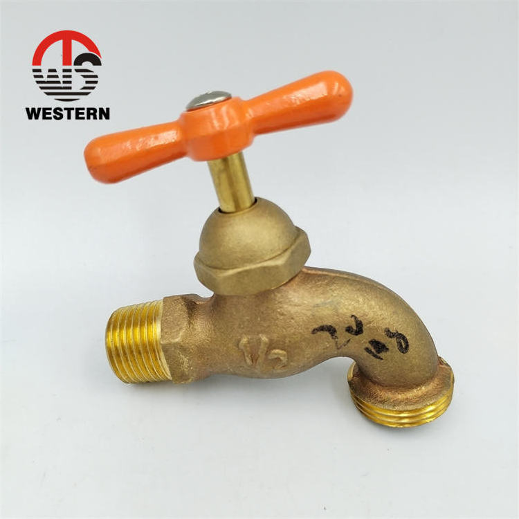 150 200 wog BSP NPT stop type slow open bib water hose bib tap 1/2