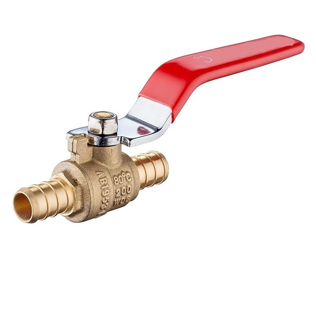 3/4 Inch Pex Brass Full Port Shut-off Ball Valve for Hot and Cold Water