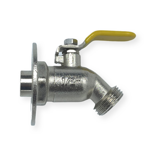 1/2 3/4 inch Chrome Plated Quarter Turn Brass Shut off Valve Sillcock