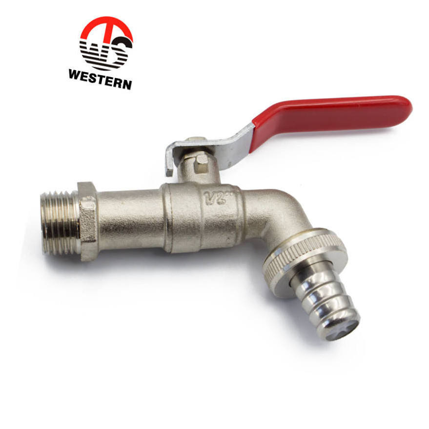 Custom PN20 lever handle Hose Tap Plated MXM BSP NPT Thread Nozzle Brass spigot Casting spigot quick open bibcock taps faucet