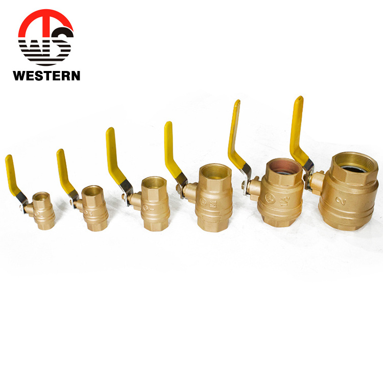 600WOG C37700 Material Full Bore Port Npt Thread  Brass Gas Ball Valve and Fittings Manufactures