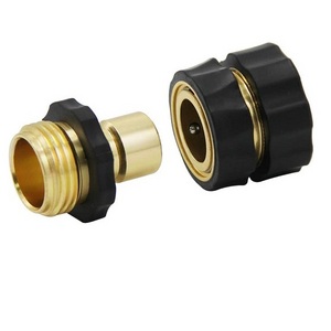 3/4 Inch Garden Hose Fitting Quick Connector Male And Female Thread Connector Quick Connect Brass Fittings