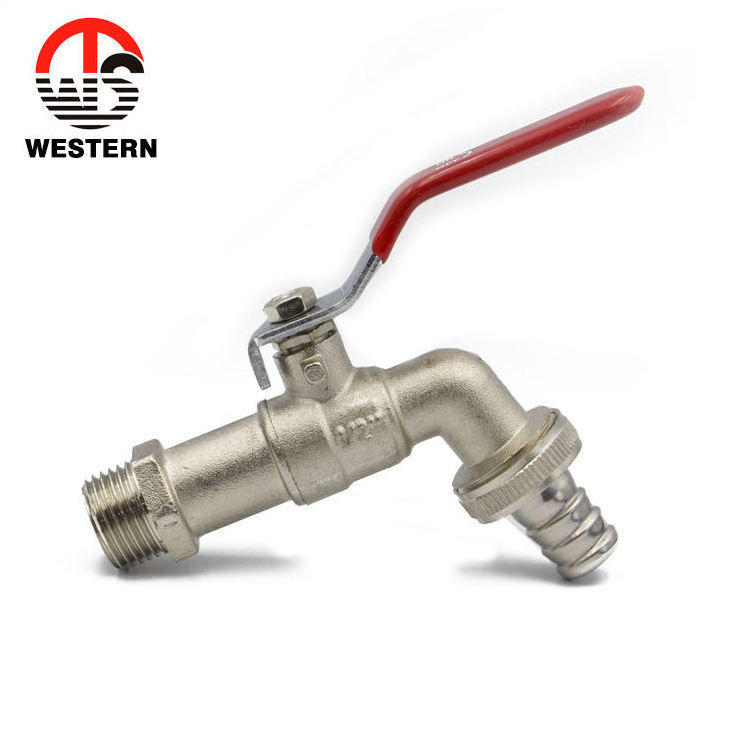 Custom PN20 lever handle Hose Tap Plated MXM BSP NPT Thread Nozzle Brass spigot Casting spigot quick open bibcock taps faucet