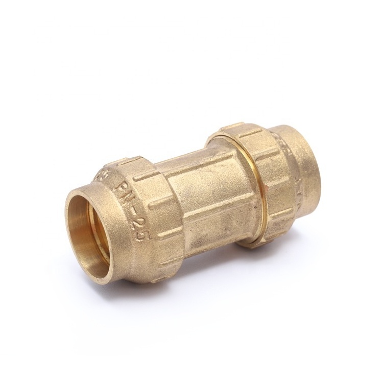 Custom pumping pp compression brass compression forging PE brass Pipe connector Fitting