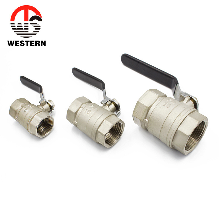 1-1/4 inch DN32mm female NPT BSPP thread brass Air Compressor ball valves with lever