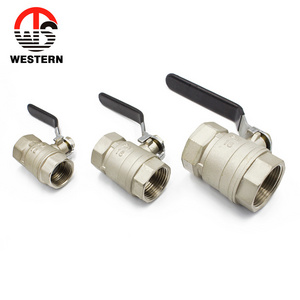 1-1/4 inch DN32mm female NPT BSPP thread brass Air Compressor ball valves with lever