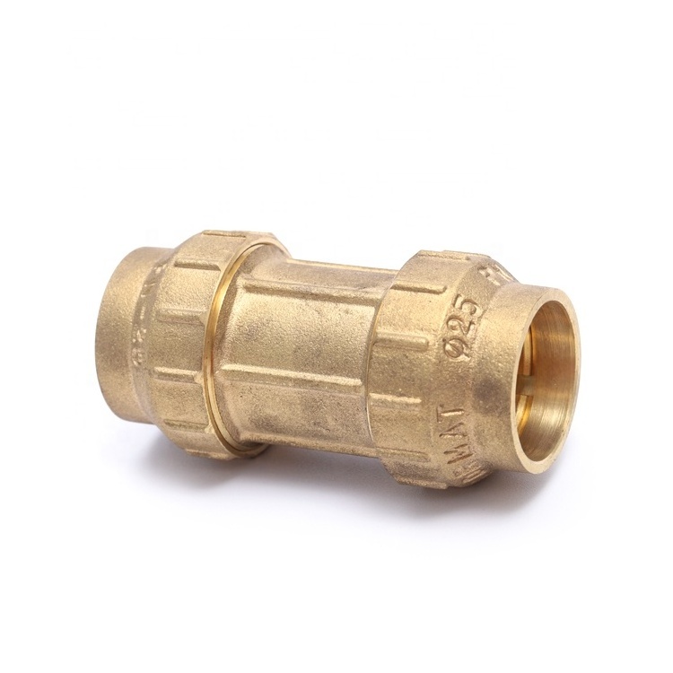 Custom pumping pp compression brass compression forging PE brass Pipe connector Fitting