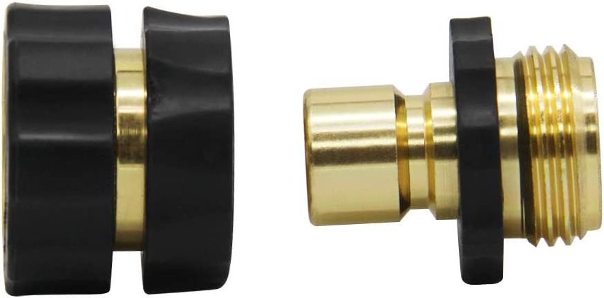 3/4 Inch Garden Hose Fitting Quick Connector Male And Female Thread Connector Quick Connect Brass Fittings