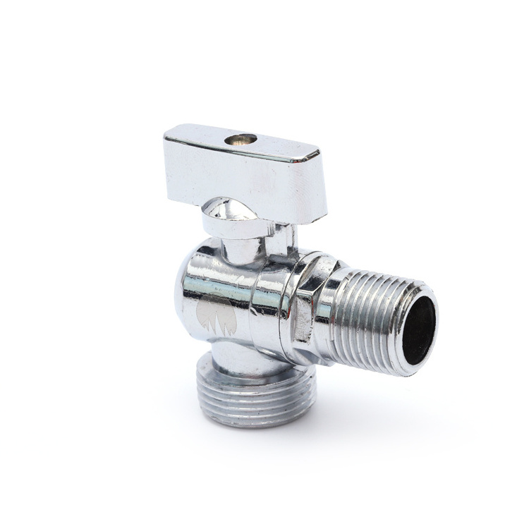 Chinese Factory 90 degree Brass Angle Valve Stop Style with Chrome plated