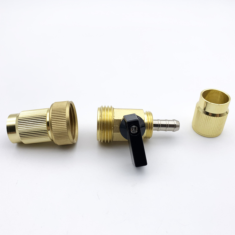 Hot Sales Garden No Leak Hose 3/4 in Brass Ball  Shut off Valves