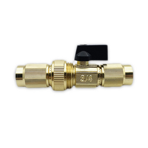 Hot Sales Garden No Leak Hose 3/4 in Brass Ball  Shut off Valves