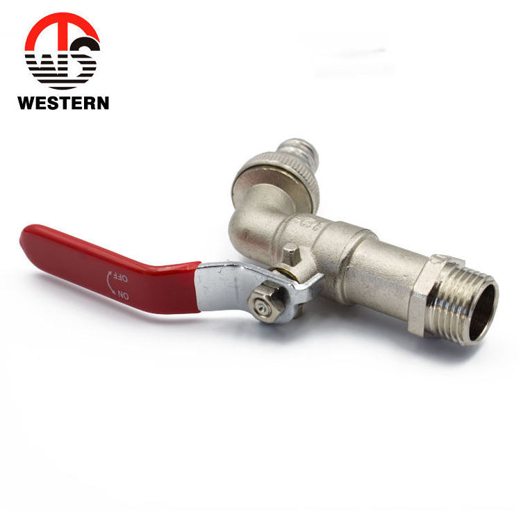 Custom PN20 lever handle Hose Tap Plated MXM BSP NPT Thread Nozzle Brass spigot Casting spigot quick open bibcock taps faucet