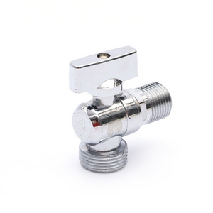 Chinese Factory 90 degree Brass Angle Valve Stop Style with Chrome plated