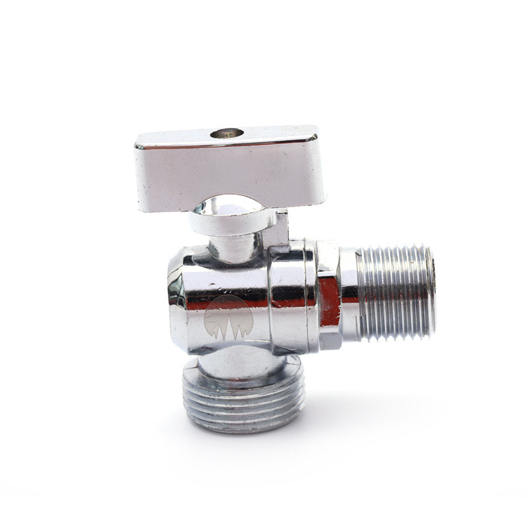 Chinese Factory 90 degree Brass Angle Valve Stop Style with Chrome plated