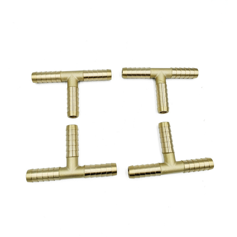 Customized Brass Barb Pipe Fitting 2 3 4 way brass connector For 6mm 8mm hose copper Pagoda Water Tube Fittings