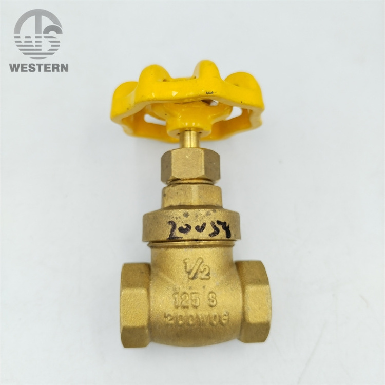 80mm 1/4 -  2 3 4 inch 125S 200 WOG pn16 female manual type  water supply american standard brass gate valve