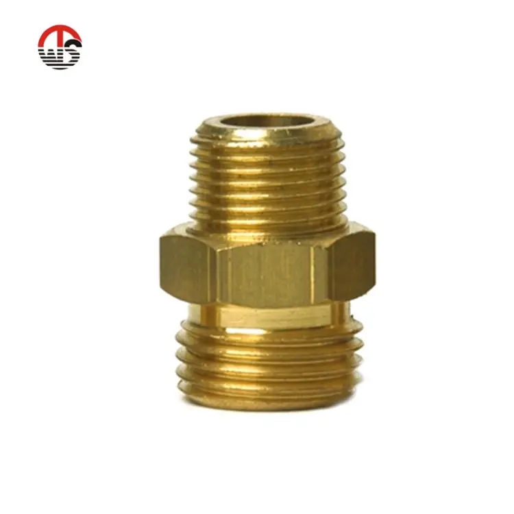 1/2 Inch Hoses Fittings Male Npt Thread Brass Gas Hose Adapter Straight Reducers Bite Type Tube Adaptor