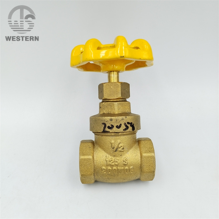 80mm 1/4 -  2 3 4 inch 125S 200 WOG pn16 female manual type  water supply american standard brass gate valve