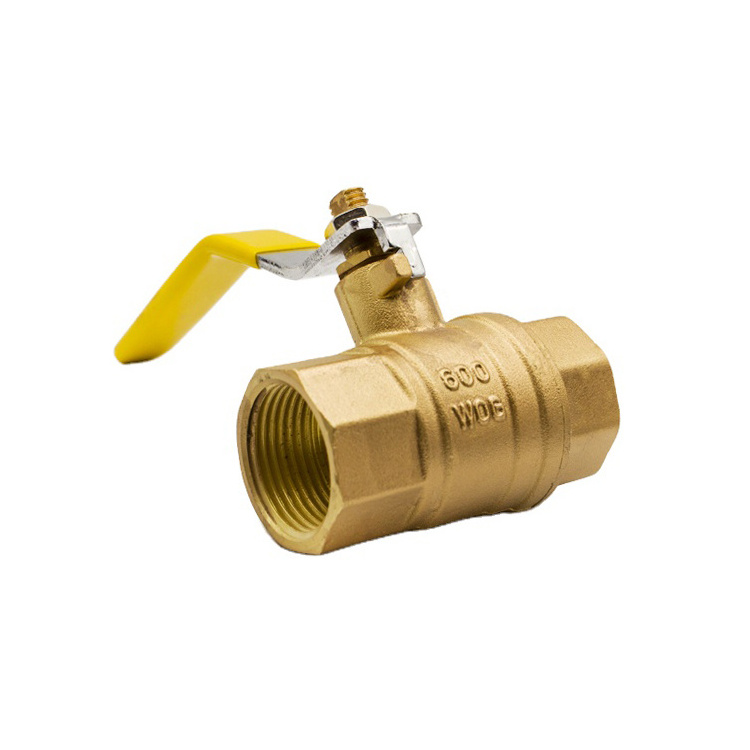 600WOG C37700 Material Full Bore Port Npt Thread  Brass Gas Ball Valve and Fittings Manufactures