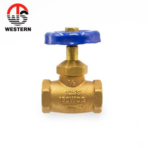 High-Quality 1/2" 3/4" Plumbing Brass Stop Valve Shut Off Cock Valves Hydraulic Pipe Water-Stop Brass Gate Valve