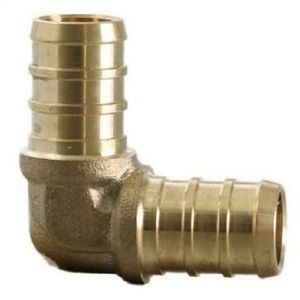 China 90 degree brass elbow tee coupling pex barbed fitting for pex al pex a b c pipe