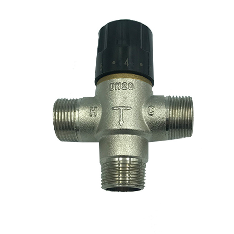 DN20 Thermostatic Temperature Automatic Control Pressure Reduce Brass Mixing Valve