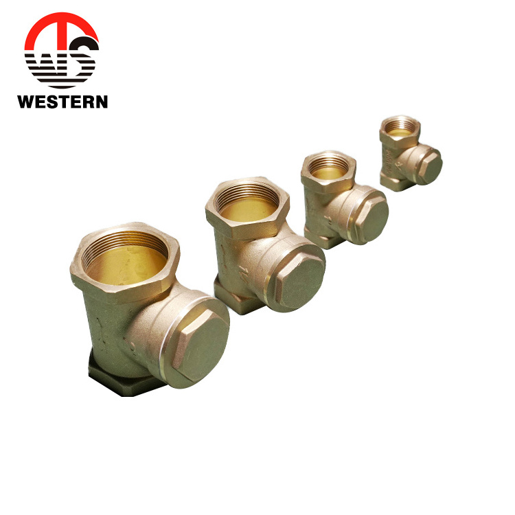 ISO228  Dn80 Bronze sanitary Brass Horizontal non-return brass Swing Check Valve 25mm