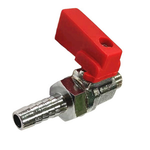 Shut Off Switch 3/8" NPT Male Thread  water gas small valve fuel shut off 10mm  brass mini barb valve air ball mini valve