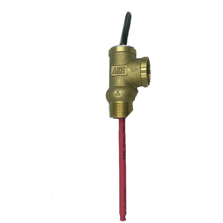 temperature sensing element automatic re-seating temperature pressure release safety relief valve for water heater boiler