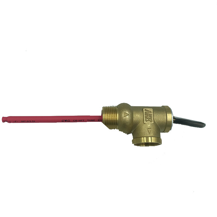 temperature sensing element automatic re-seating temperature pressure release safety relief valve for water heater boiler